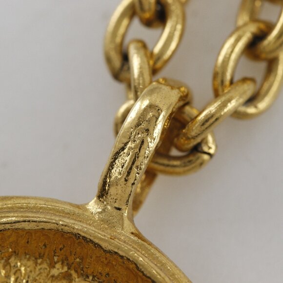 CHANEL Gold Logo Necklace